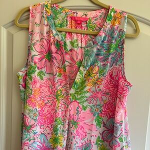 Lilly Pulitzer Floral Sleeveless Top